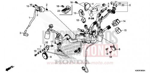 FAISCEAU DES FILS MSX125F de 2015